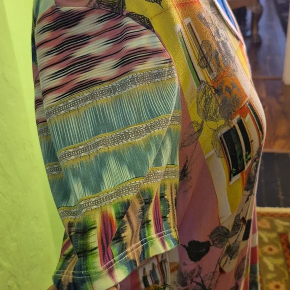 Johnny Was Womens Angelica Stripe 95% ,bamboo/5% Spandex.(#1691) Sz.L #J17121C - Picture 4 of 12